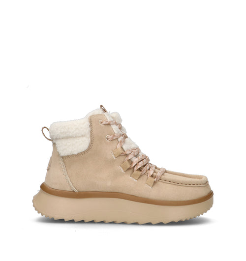 HEY DUDE Polacco donna beige in suede
