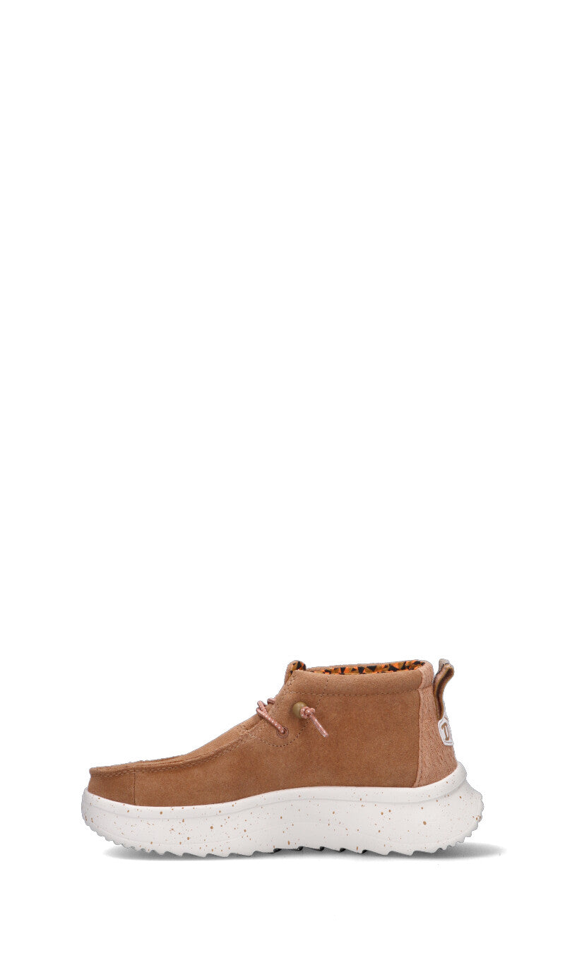 HEY DUDE Polacco donna chestnut in suede