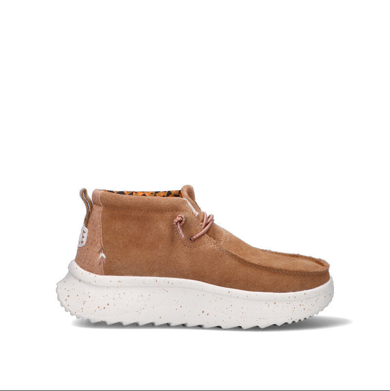 HEY DUDE Polacco donna chestnut in suede