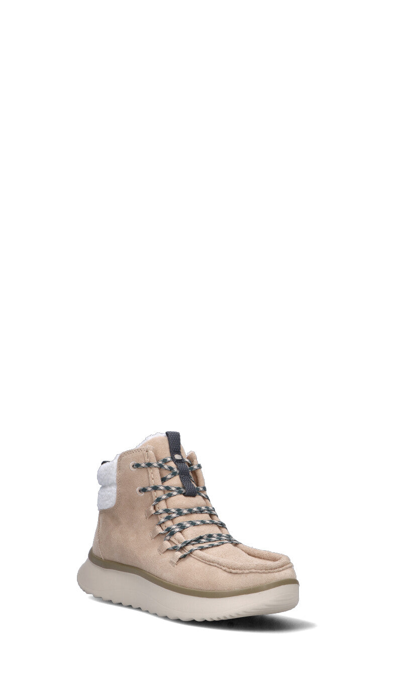 HEY DUDE Polacco donna beige in suede