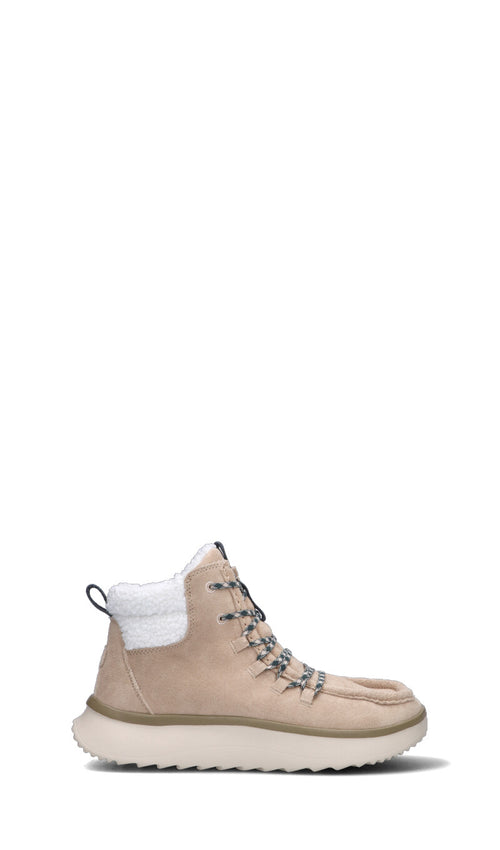 HEY DUDE Polacco donna beige in suede