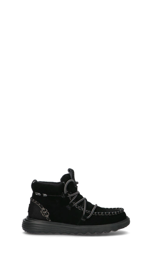 HEY DUDE Polacco donna nero in suede