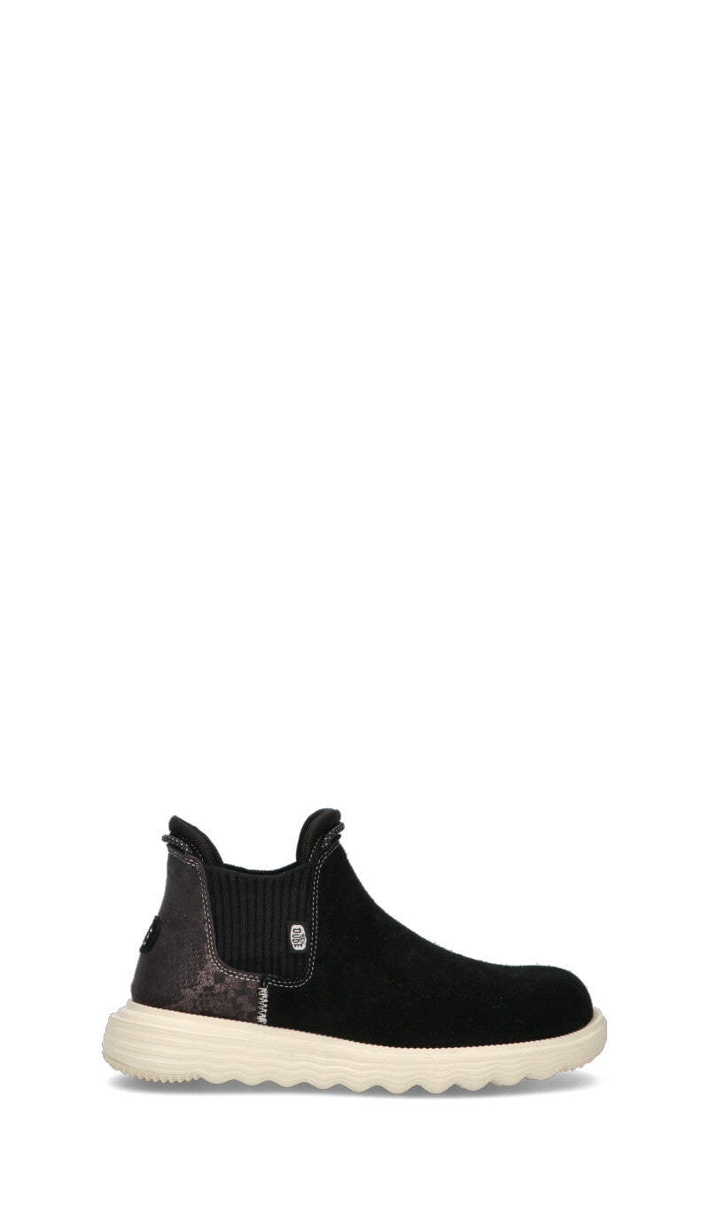 HEY DUDE Beatles donna nero in suede
