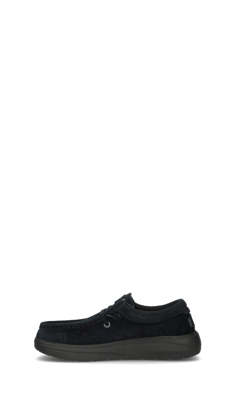 HEY DUDE Scarpa barca nera in suede