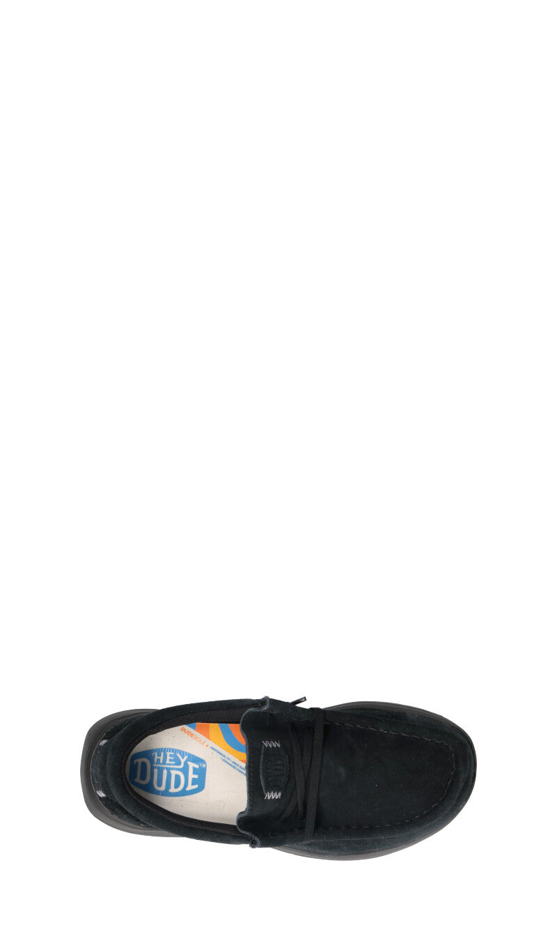 HEY DUDE Scarpa barca nera in suede