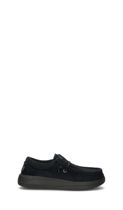 HEY DUDE Scarpa barca nera in suede