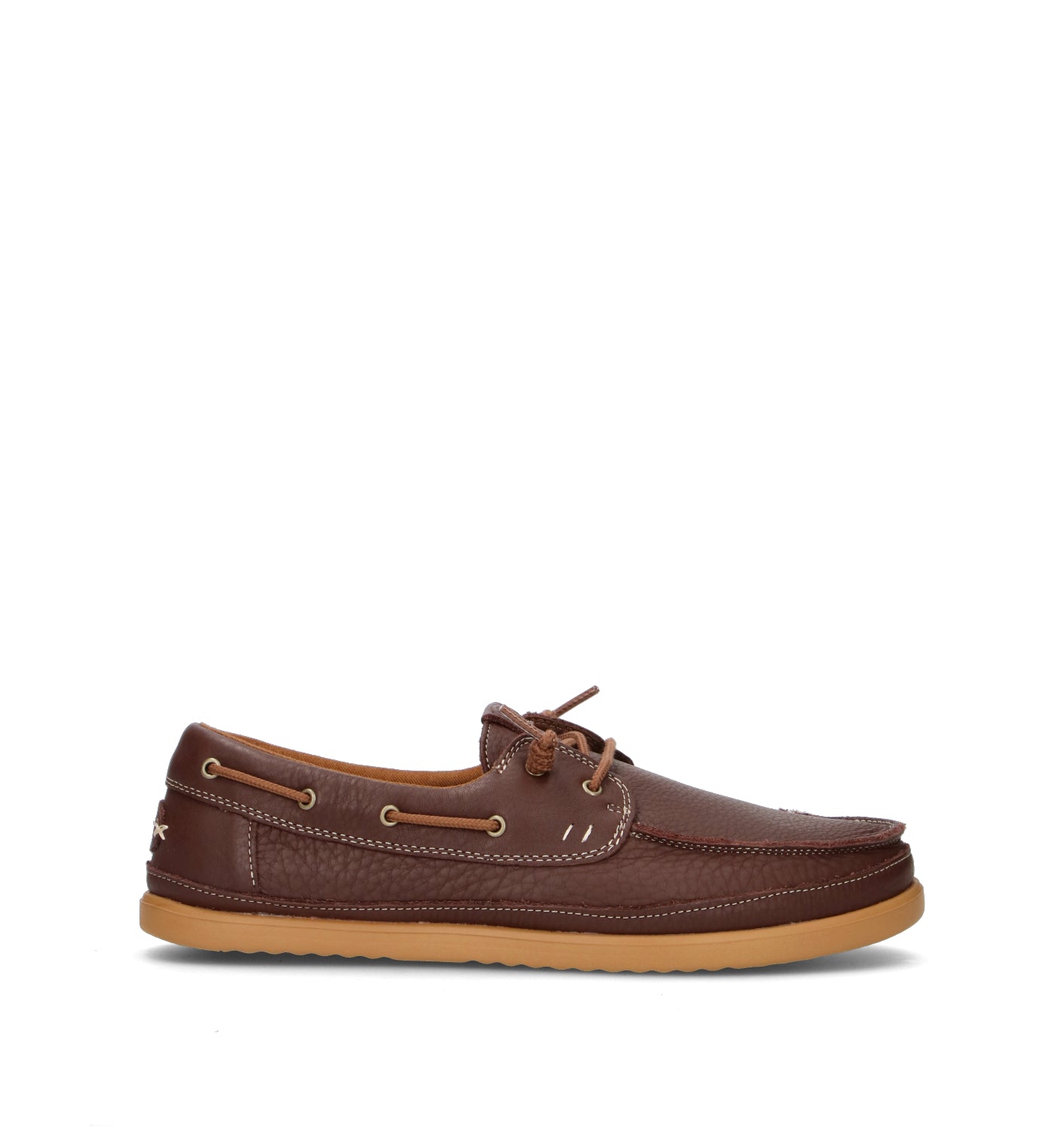 HEY DUDE Scarpa barca uomo marrone in pelle