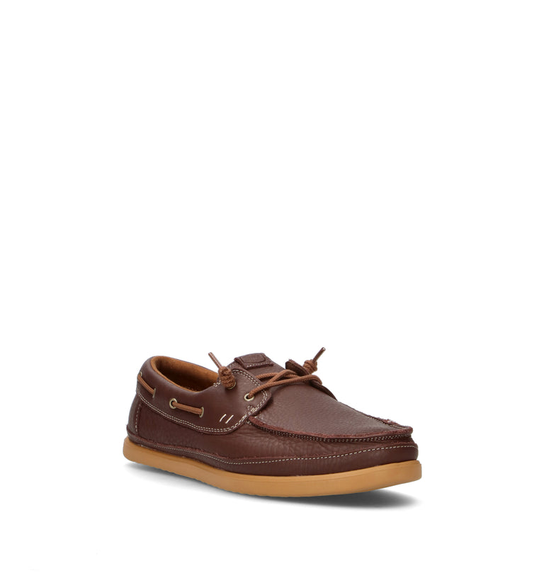 HEY DUDE Scarpa barca uomo marrone in pelle