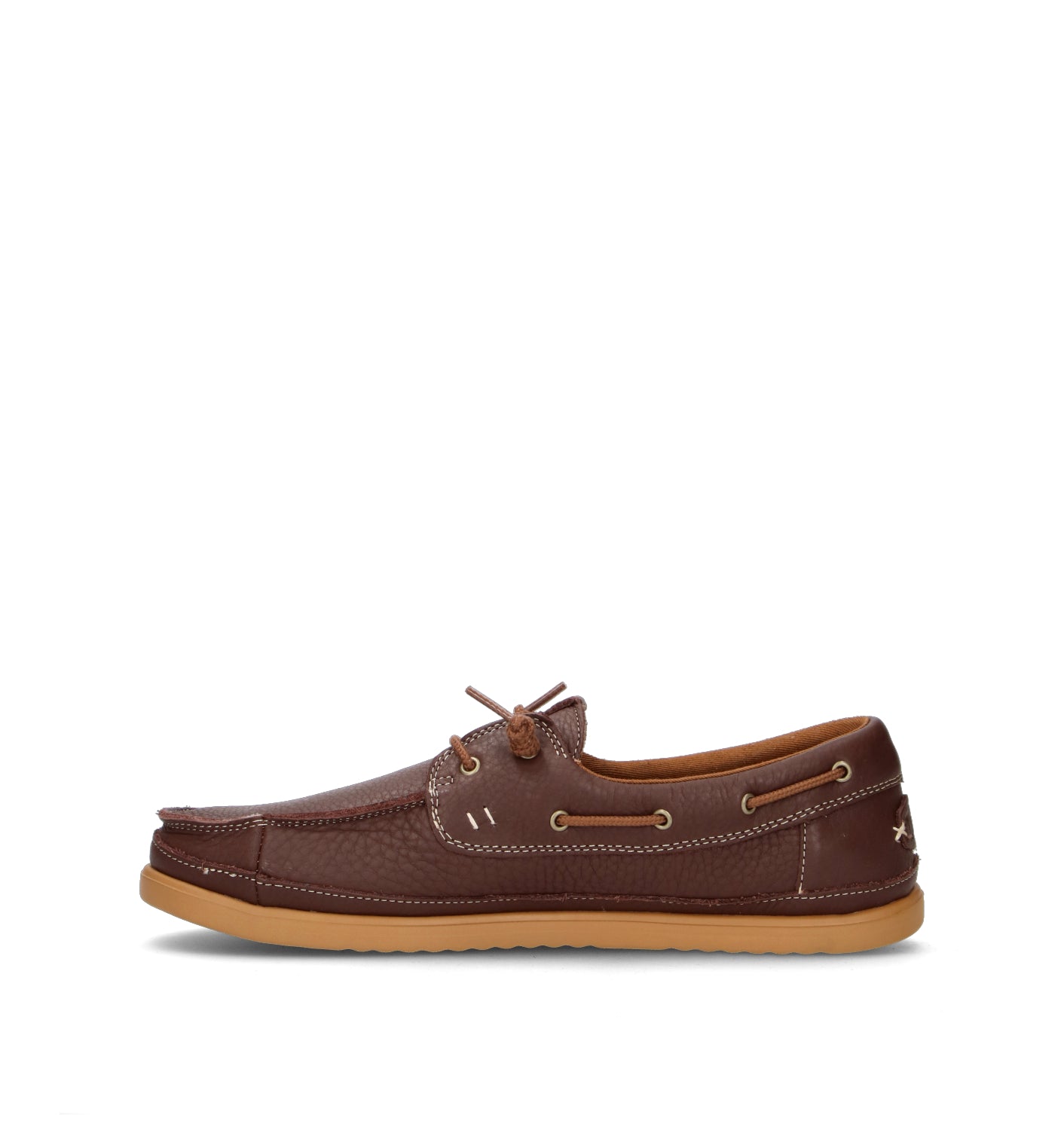HEY DUDE Scarpa barca uomo marrone in pelle