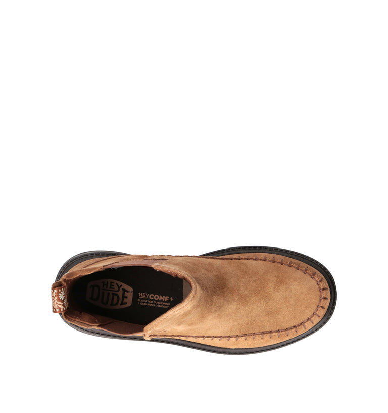 HEY DUDE Beatles donna marrone in suede