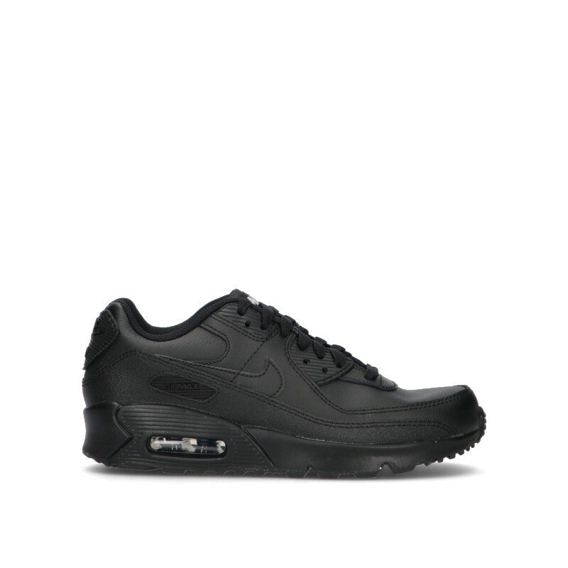NIKE - AIR MAX 90 (GS) Sneaker ragazzo/a nera in pelle