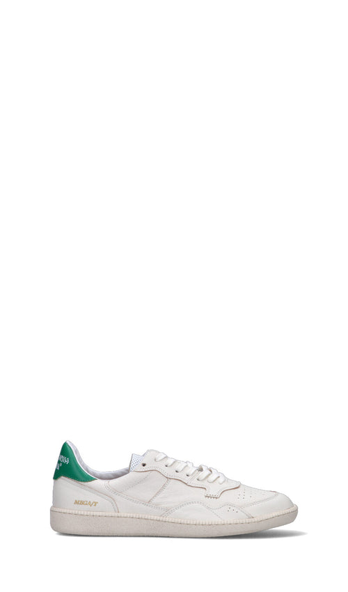HIDNANDER Sneaker donna bianca/verde in pelle
