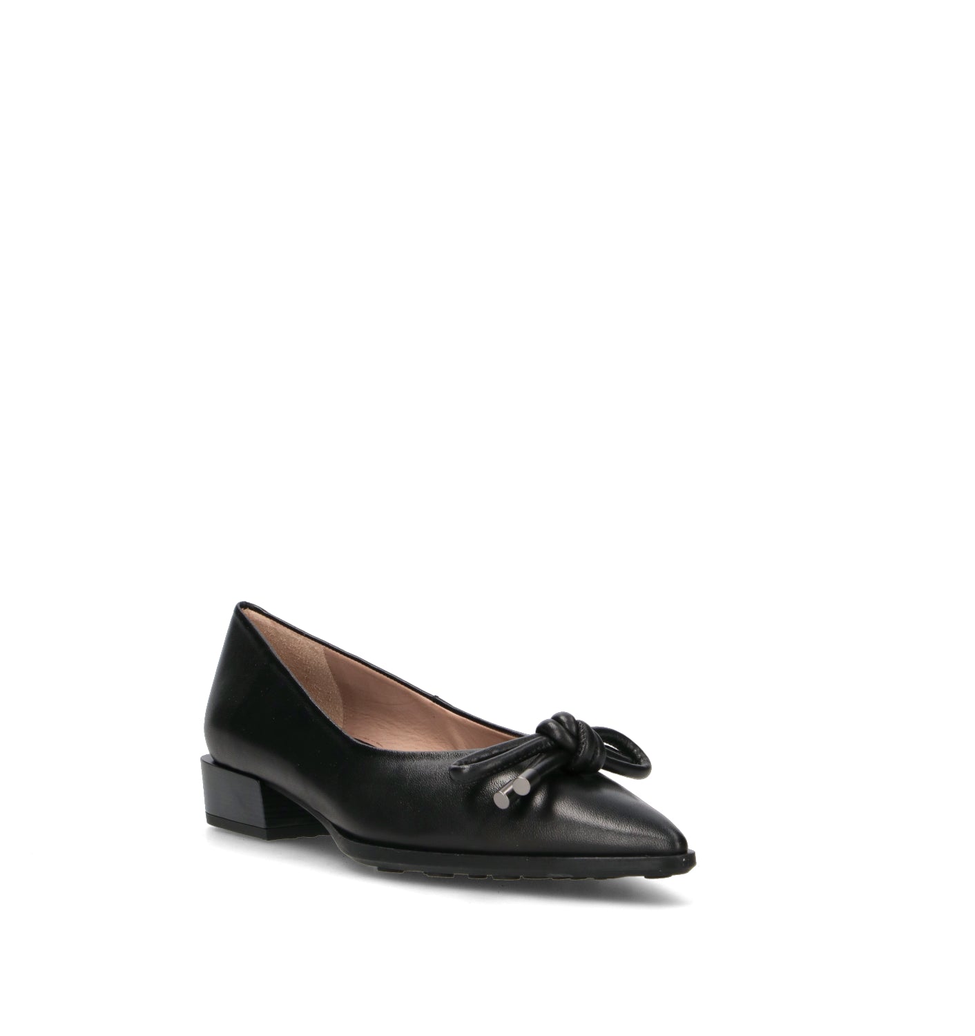 HISPANITAS Ballerina donna nera in pelle