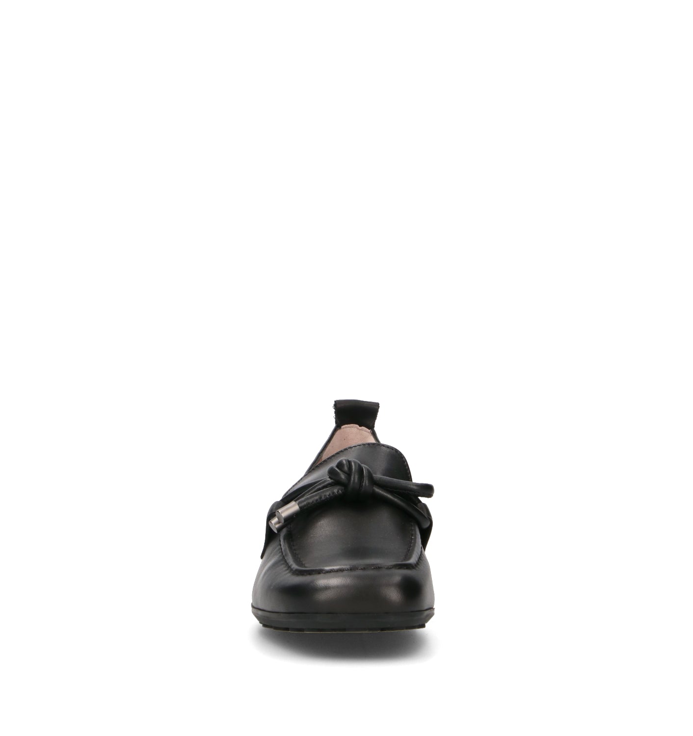 HISPANITAS Mocassino donna nero in pelle