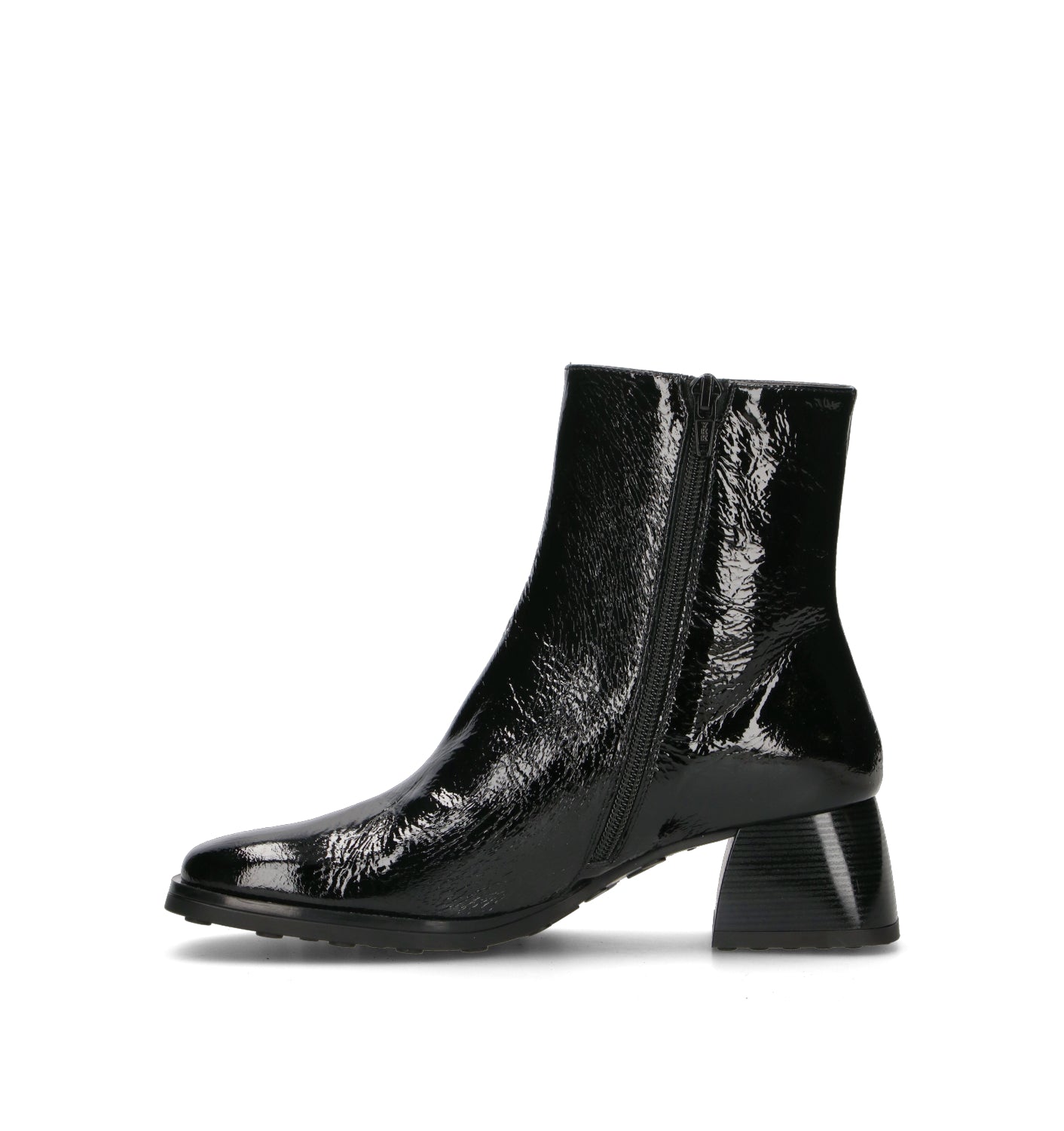 HISPANISTAS Tronchetto donna nero in pelle