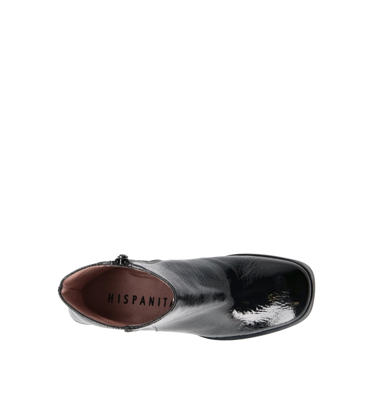 HISPANISTAS Tronchetto donna nero in pelle