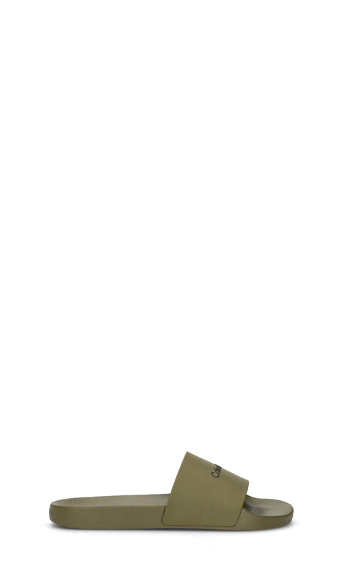 CALVIN KLEIN Ciabatta uomo verde militare