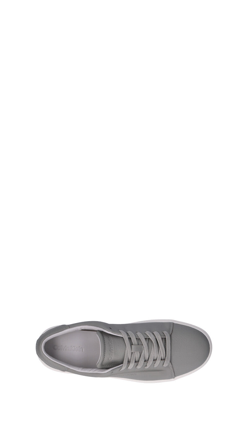 CALVIN KLEIN Sneaker uomo grigia in pelle