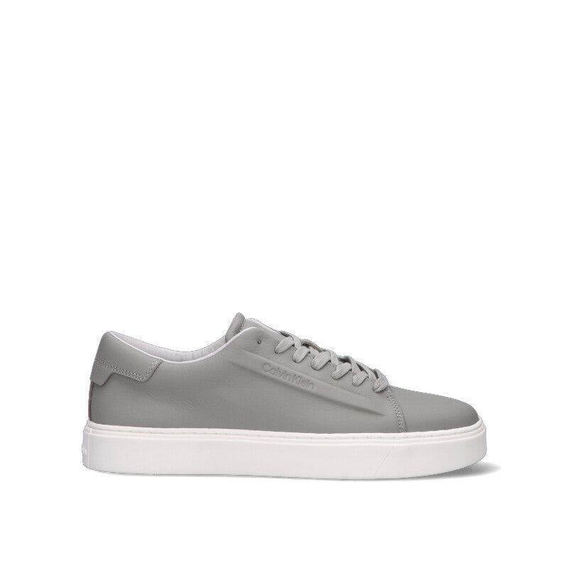 CALVIN KLEIN Sneaker uomo grigia in pelle
