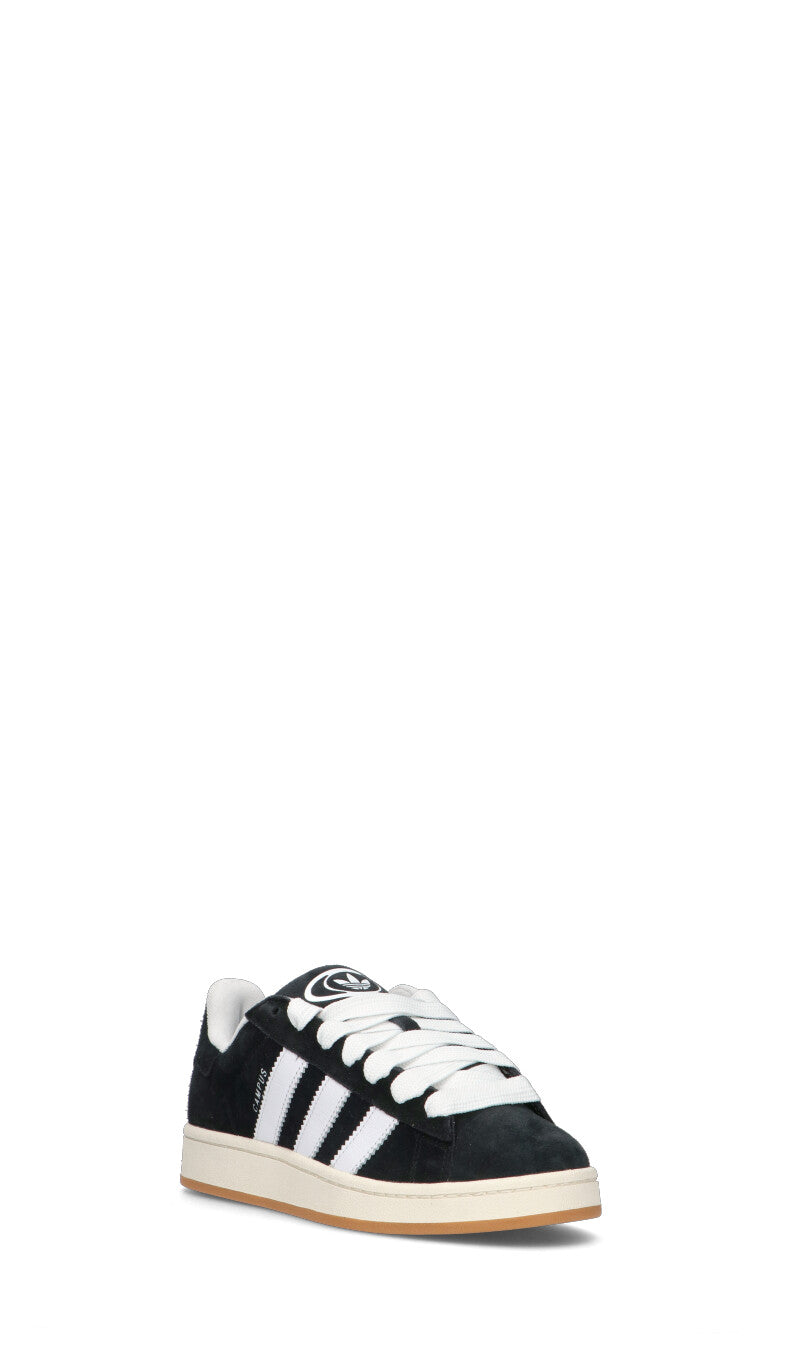 ADIDAS - CAMPUS Sneaker uomo nera/bianca in suede