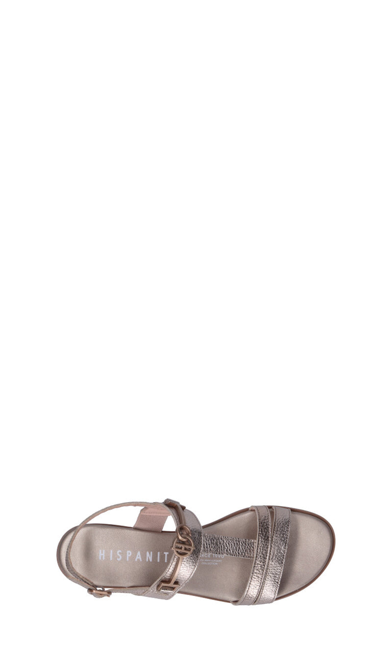 HISPANITAS Sandalo donna argento in pelle
