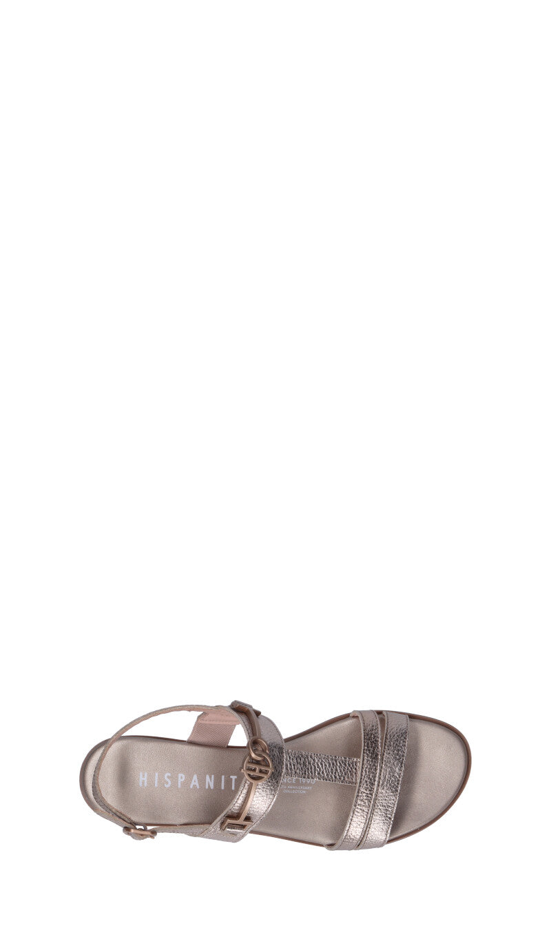 HISPANITAS Sandalo donna argento in pelle