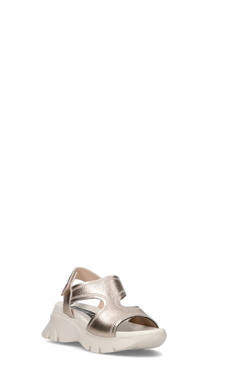 HISPANITAS Sandalo donna platino in pelle