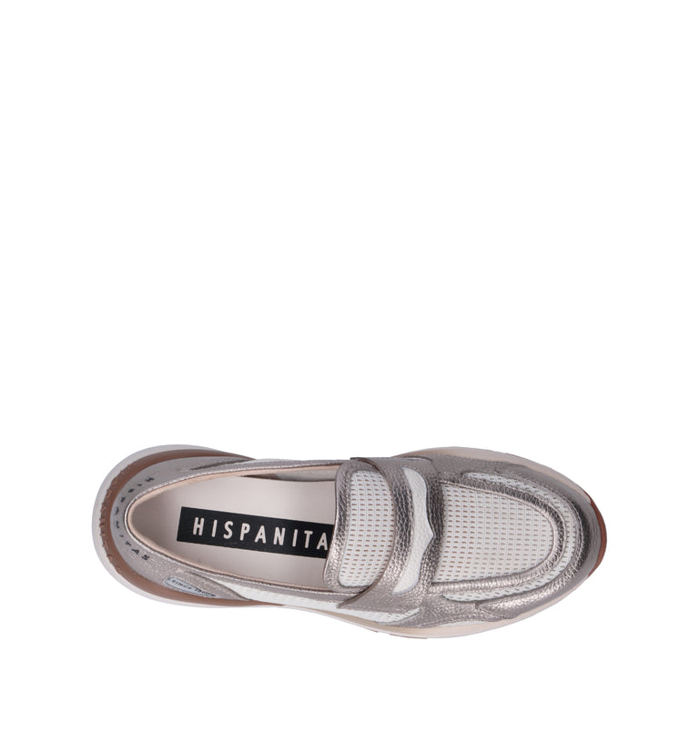 HISPANITAS Mocassino donna argento