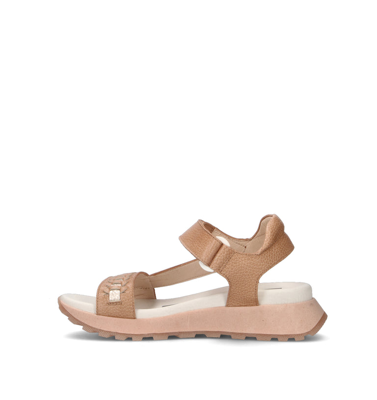 HISPANITAS Sandalo donna beige in pelle