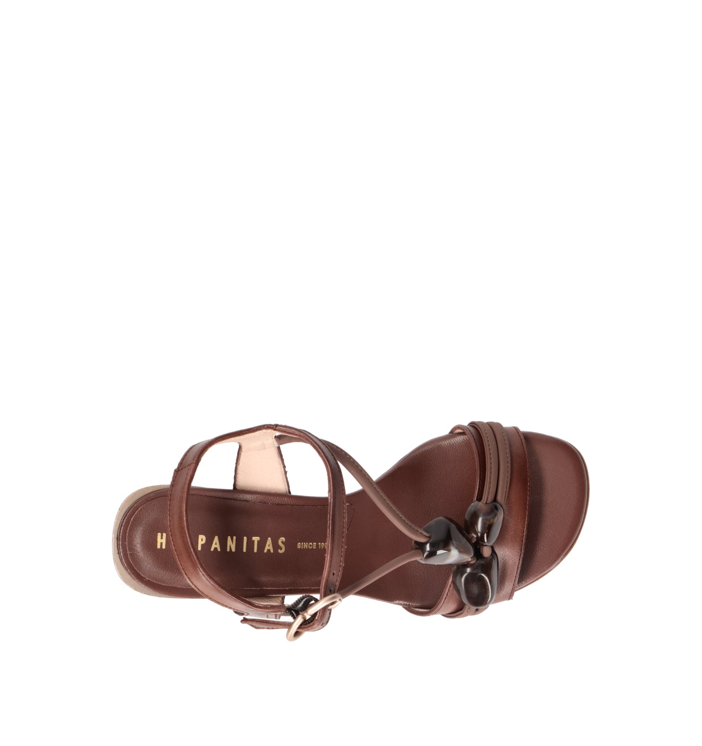HISPANITAS Sandalo donna marrone in pelle