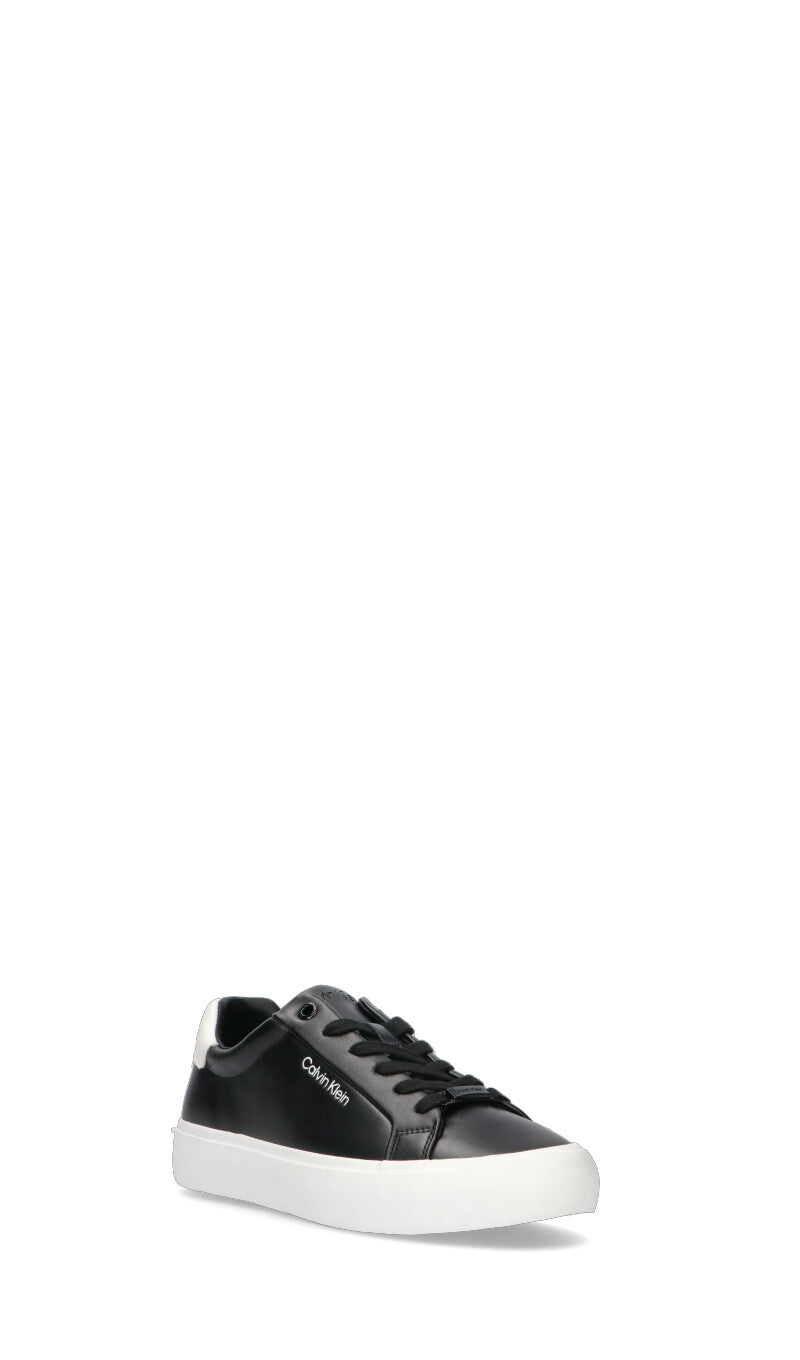 CALVIN KLEIN Sneaker donna nera in pelle