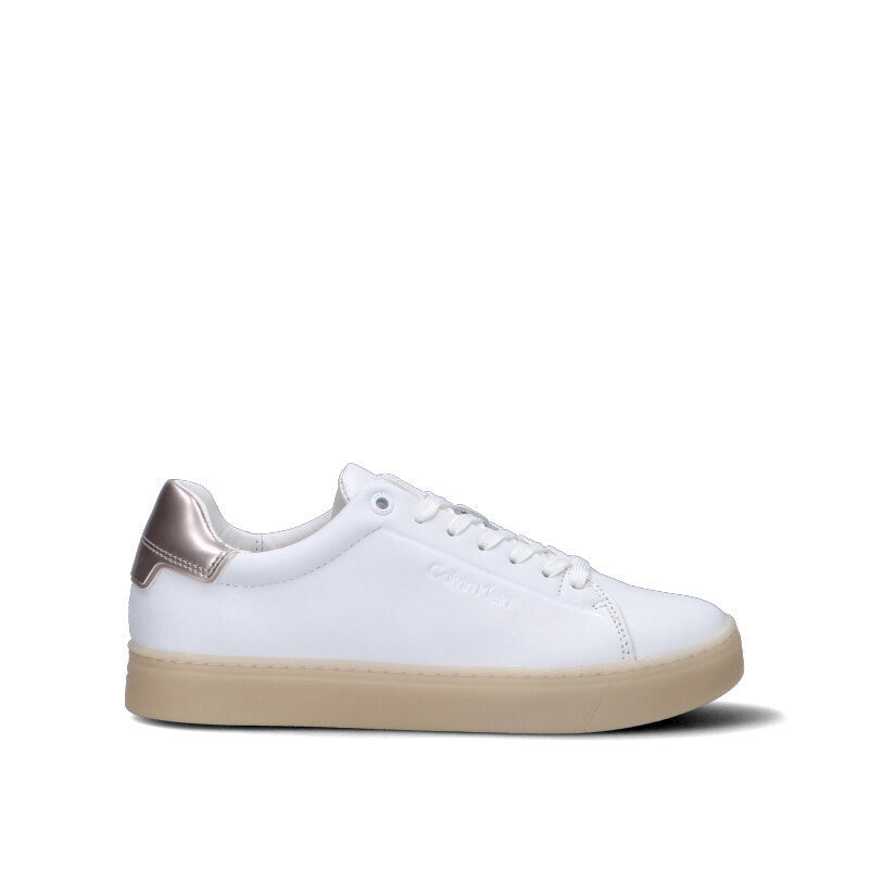 CALVIN KLEIN - CUPSOLE LACE UP PEAR Sneaker donna bianca