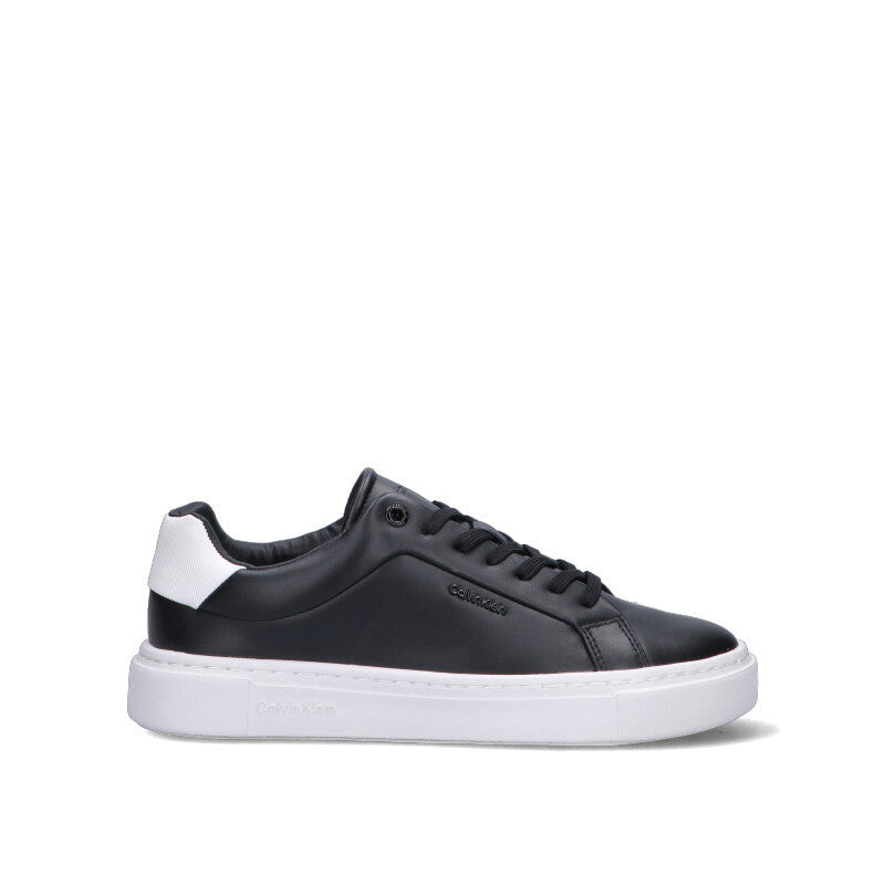 CALVIN KLEIN Sneaker donna nera/bianca in pelle