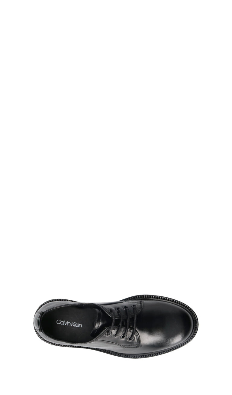 CALVIN KLEIN Stringata donna nera in pelle