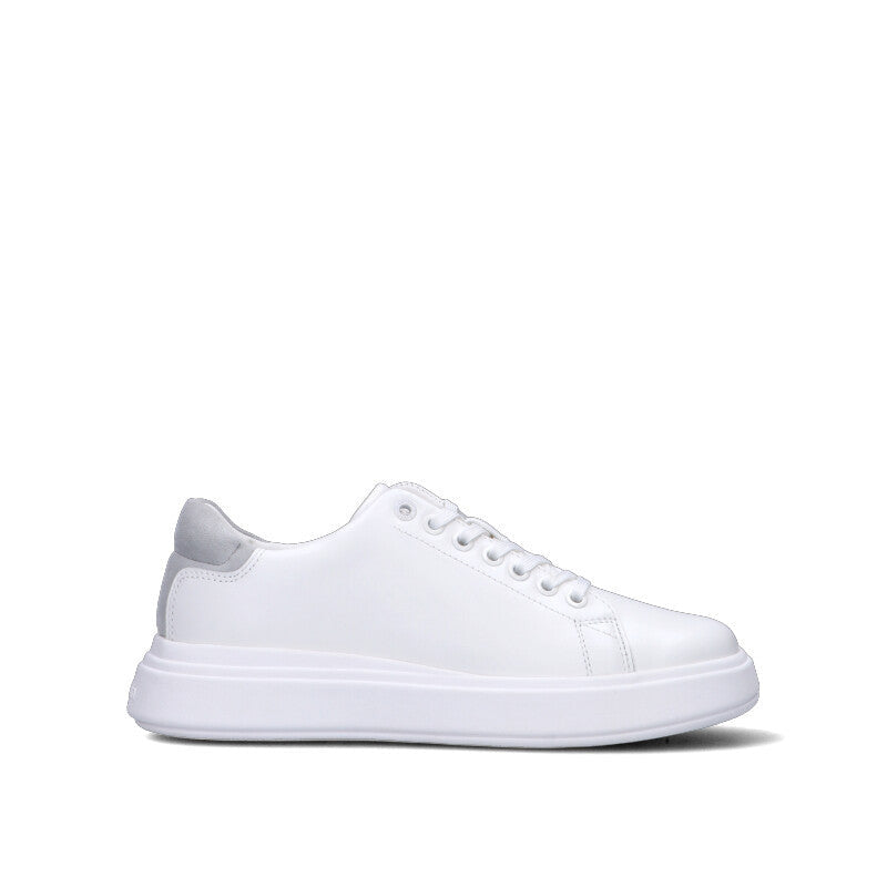 CALVIN KLEIN JEANS Sneaker uomo bianca/grigia in pelle