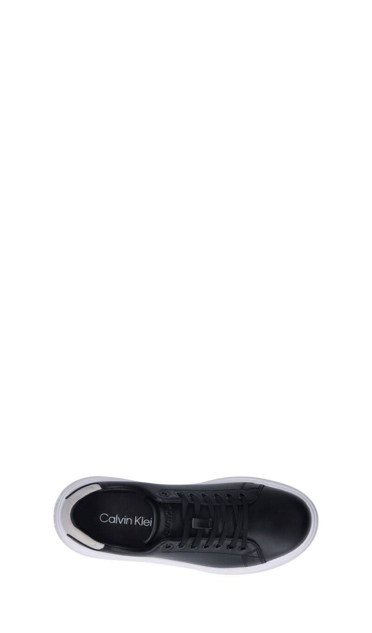 CALVIN KLEIN Sneaker donna nera in pelle