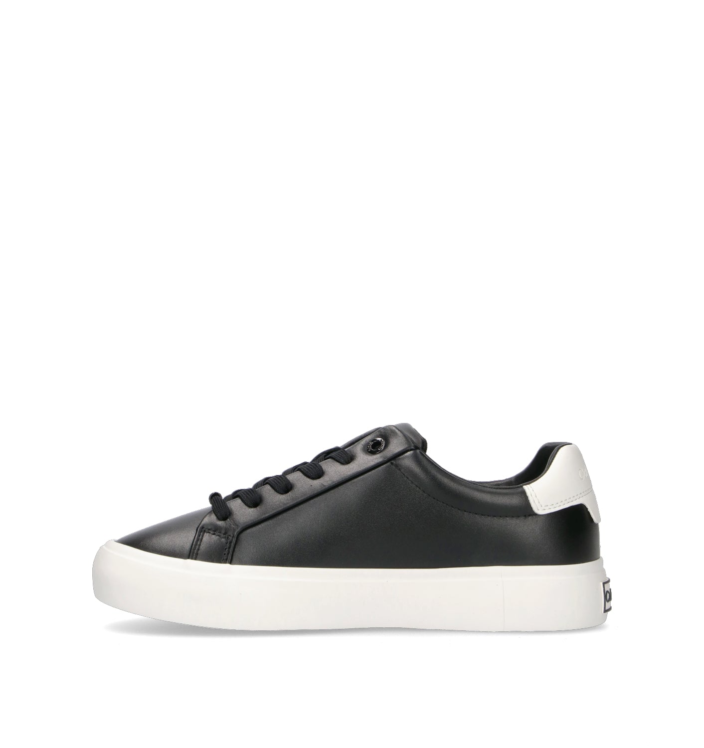 CALVIN KLEIN Sneaker donna nera in pelle