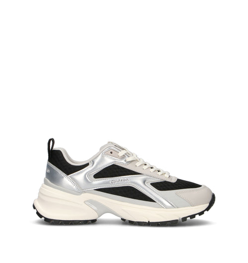 CALVIN KLEIN Sneaker donna nera/argento