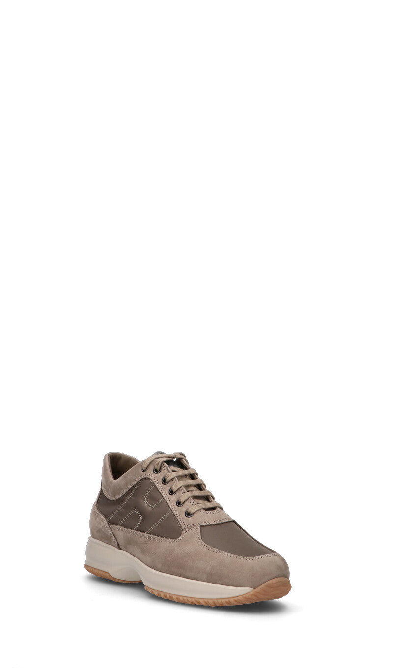 HOGAN Sneaker uomo taupe in pelle