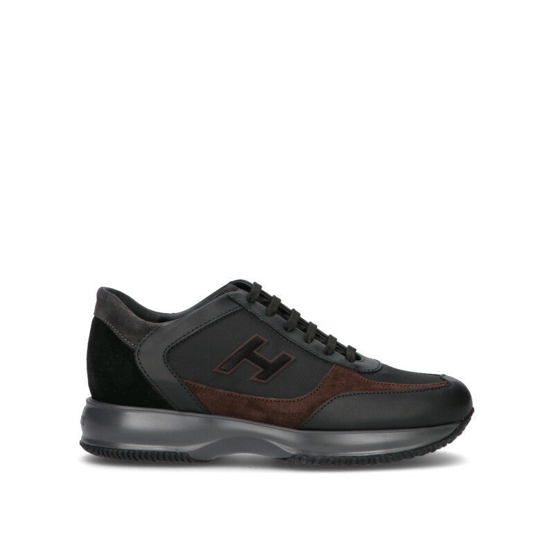 HOGAN - INTERACTIVE Sneaker uomo nera in pelle