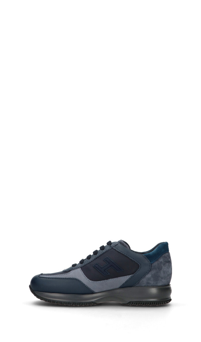 HOGAN Sneaker uomo blu in pelle