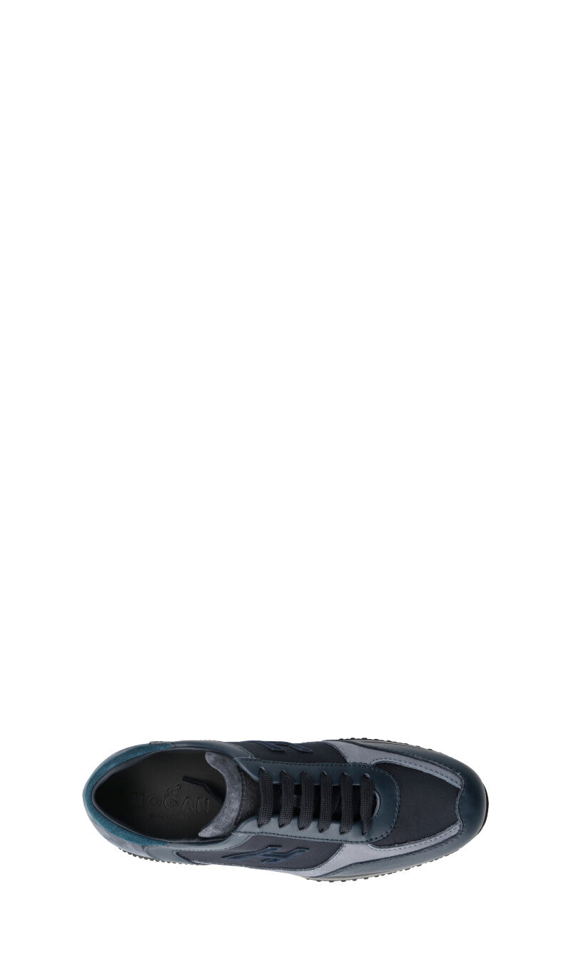 HOGAN Sneaker uomo blu in pelle