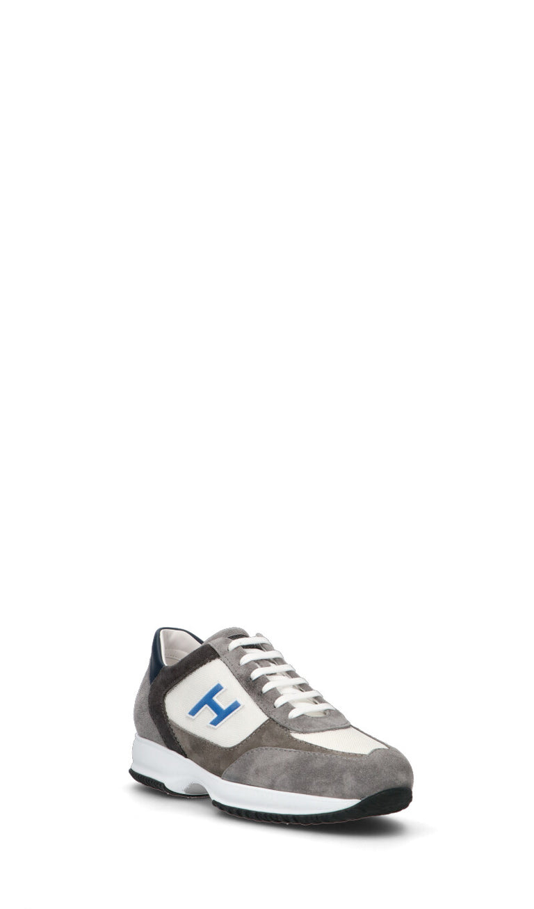 HOGAN Sneaker uomo bianca/grigia in pelle