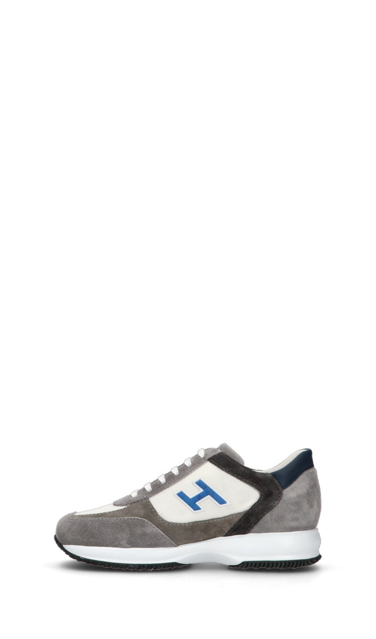 HOGAN Sneaker uomo bianca/grigia in pelle