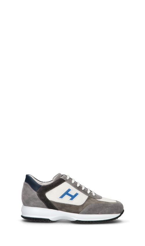 HOGAN Sneaker uomo bianca/grigia in pelle