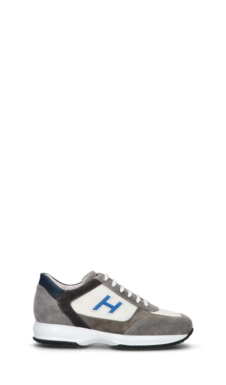HOGAN Sneaker uomo bianca/grigia in pelle