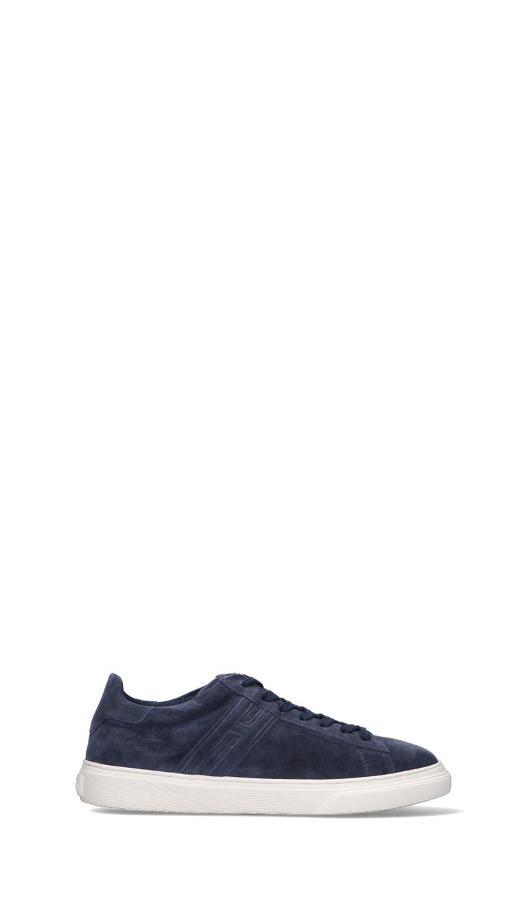 HOGAN Sneaker uomo blu in suede