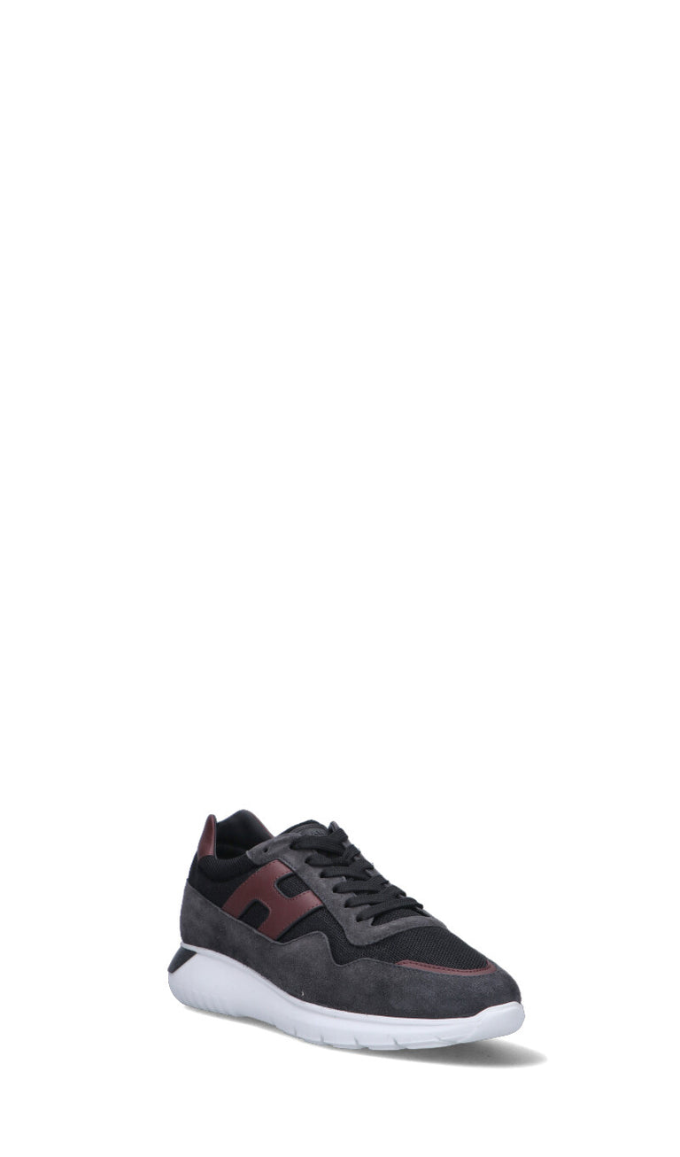 HOGAN - H483 Sneaker uomo nera in suede