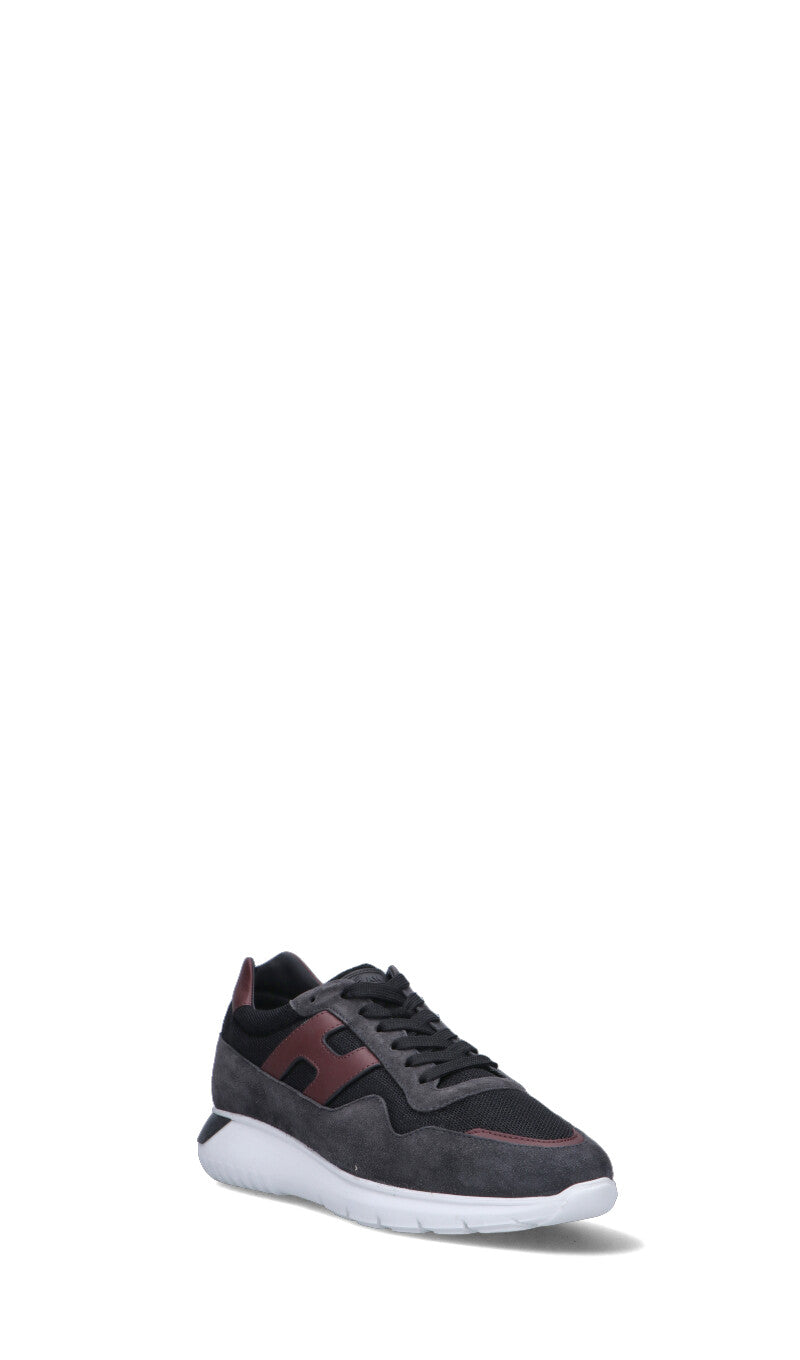 HOGAN - H483 Sneaker uomo nera in suede