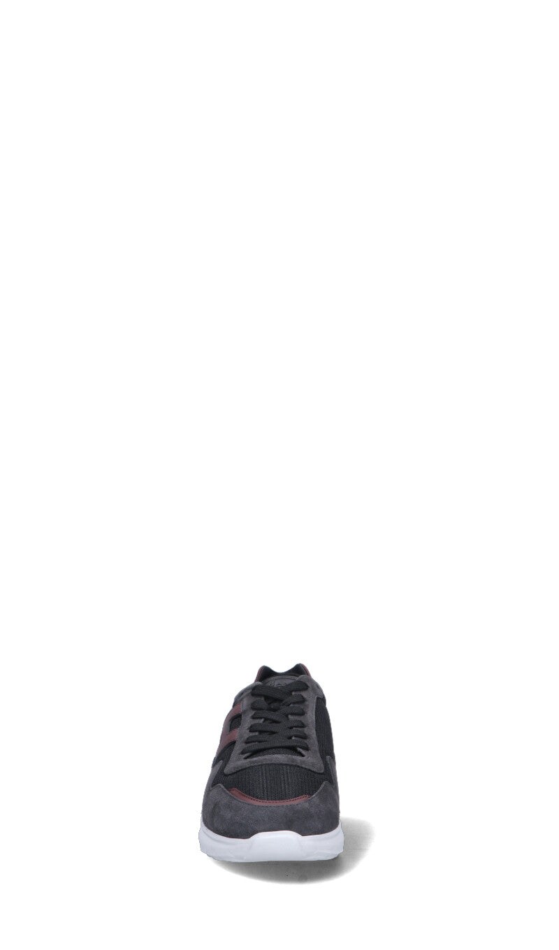 HOGAN - H483 Sneaker uomo nera in suede